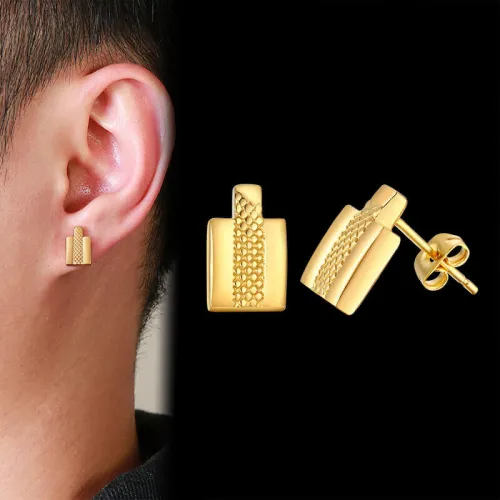 Wholesale Titanium Gold Earrings For Men