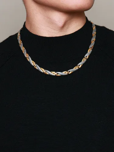 Wholesale Dragon Grain Design Titanium Neckalce