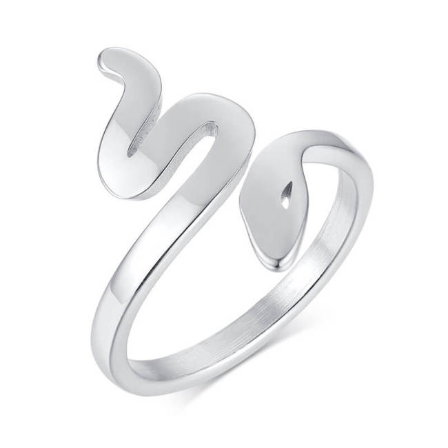 Wholesale Stainless Steel Fashion Womens Snake Ring