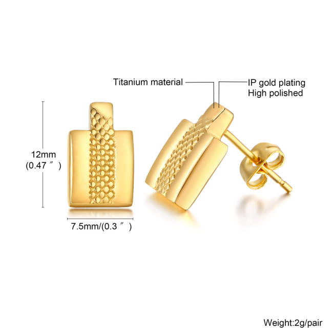 Wholesale Titanium Gold Earrings For Men