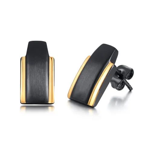 Wholesale Men Black Titanium Stud Earrings