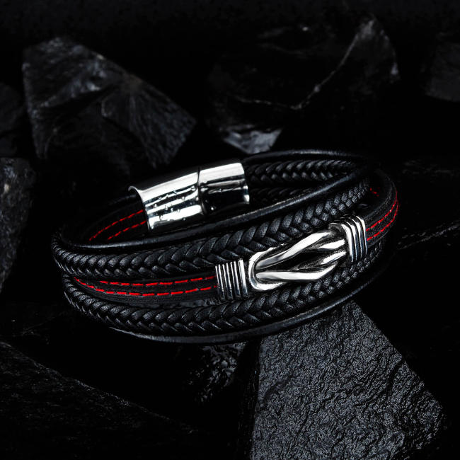 Wholesale Mens Celtic Knot Leather Bracelet