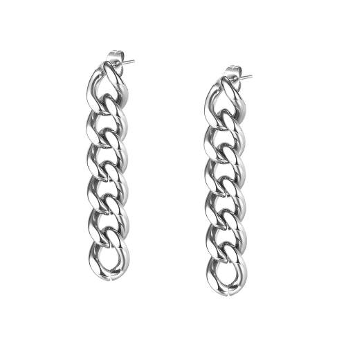 Wholesale Stainless Steel Curb Chain Link Earrings