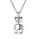 Wholesale Men's Punk Alloy Teddy Bear Pendant