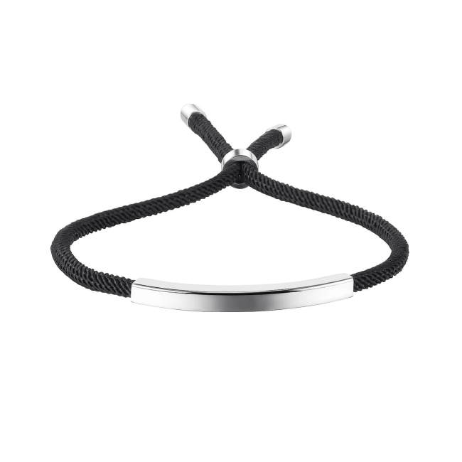 Wholesale Stainless Personalized Adjustable Couple Bar Bracelets