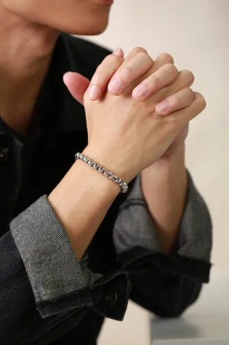 Wholesale Stainless Unique Round Box Chain Bracelet