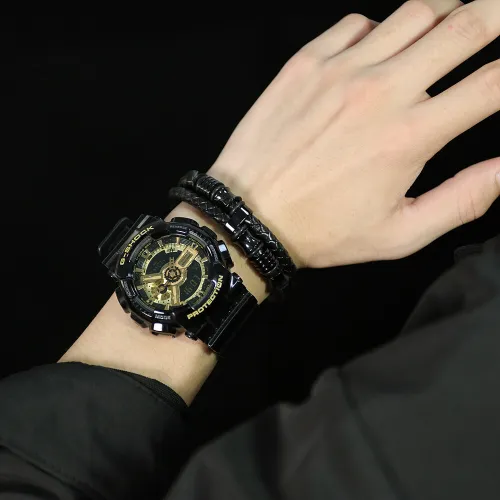 Wholesale Mens Bamboo Leather Bracelet