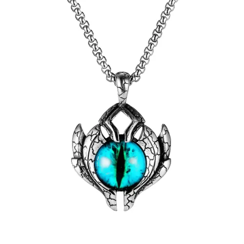 Wholesale Stainless Steel Hip Hop Demon Eye Pendant