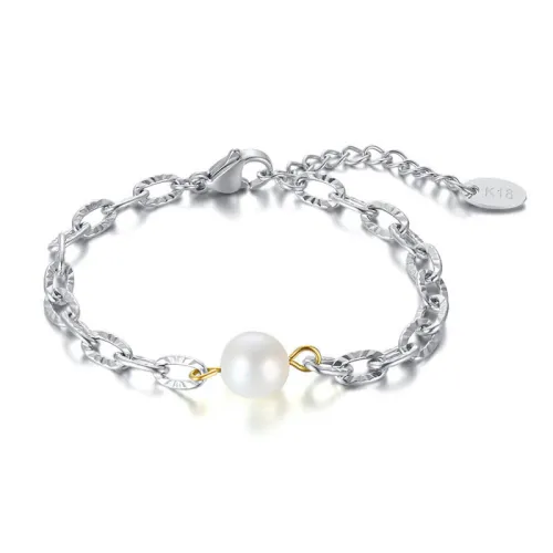 Wholesale Stainless Steel Hammered Link Bracelet and Necklace
