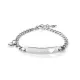 Wholesale Stainless Steel Engravable Curved Curb Chain Bracelet