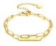 Wholesale Stainless Steel  Double Layer Chain Good Luck Bracelet