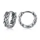 Wholesale Stainless Steel Punk Braid Hoop Earrings