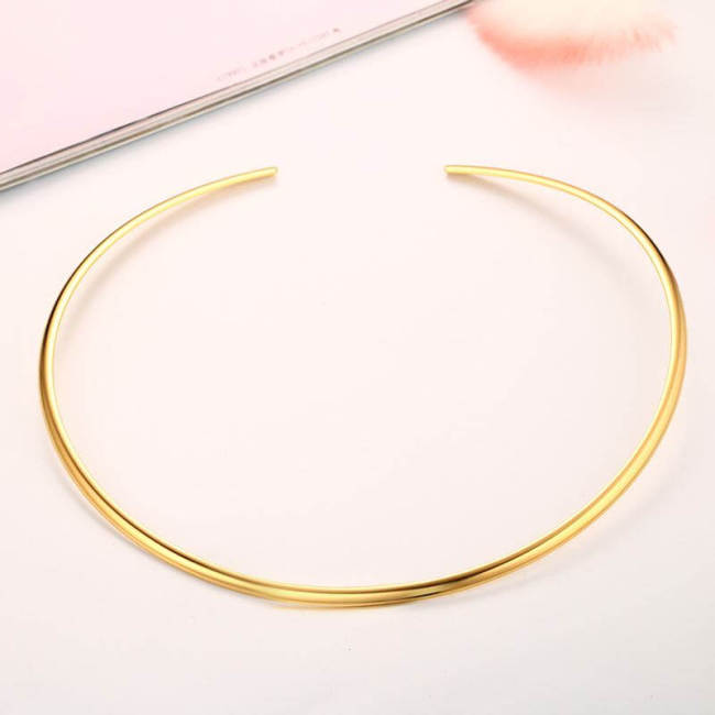 Wholesale Stainless Steel Open Choker Necklace