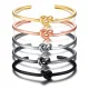 Wholesale Stainless Steel Classic Simple Infinite Knot Bangle