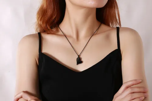 Wholesale Stainless Steel Irregular Heart Cremation Pendant