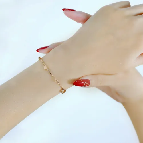 Wholesale Stainless Steel Box Chain and Heart Bracelet
