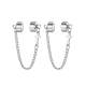 Wholesale Stainless Steel Non-piercing Ear Bone Clip with Cross