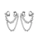 Wholesale Stainless Steel Men's Punk Chain Ear Bone Clip