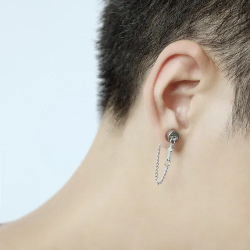 Wholesale Stainless Steel Non-piercing Ear Bone Clip with Cross