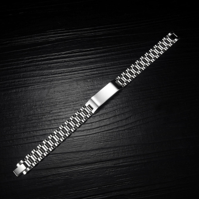 Wholesale Stainless Steel Watch Band with ID Bar Bracelet