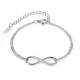 Wholesale Stainless Steel Infinity Bracelet with CZ