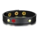 Wholesale Stainless Steel Leather Medical Alert ID Bracelet