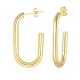 Wholesale Stainless Steel Open Rectangular Stud Earrings