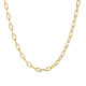 Wholeasle Stainless Steel Hammered Link Chain Necklace