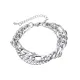 Wholesale Stainless Steel Triple Chain Bracelet