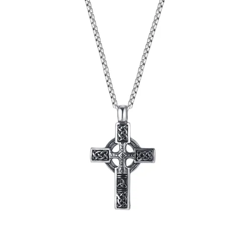Wholesale Stainless Steel Celtic Cross Pendant Necklace