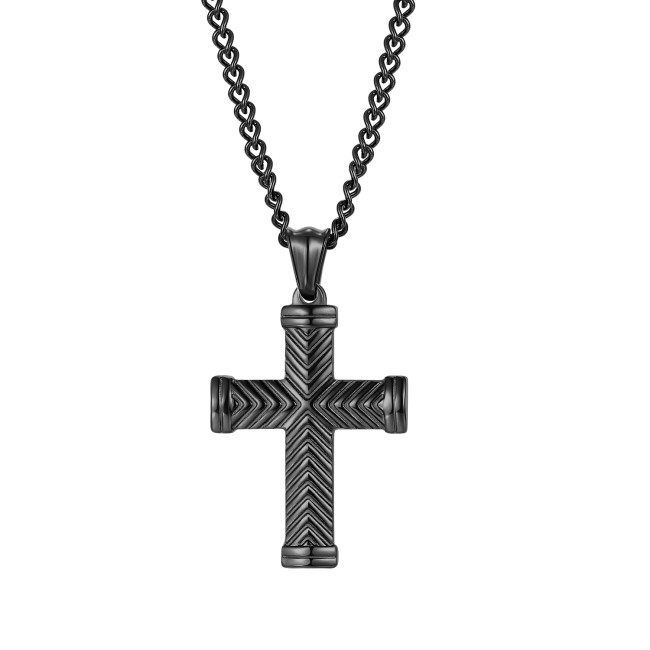 Wholesale Stainless Steel Unique Cross Pendant Necklaces