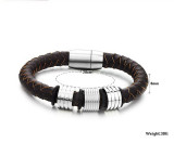 Stainless Steel Leather Bracelet for Beads