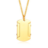 Wholesale Stainless Steel Custom Engraved Charm Pendant