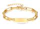 Wholesale Stainless Steel Personalized Paperclip Chain Bracelet