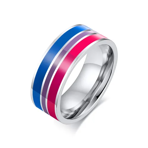Wholesale Stainless Steel 2021 New Style Rainbow Ring