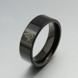 Wholesale Stainless Steel Black Masonic Rings
