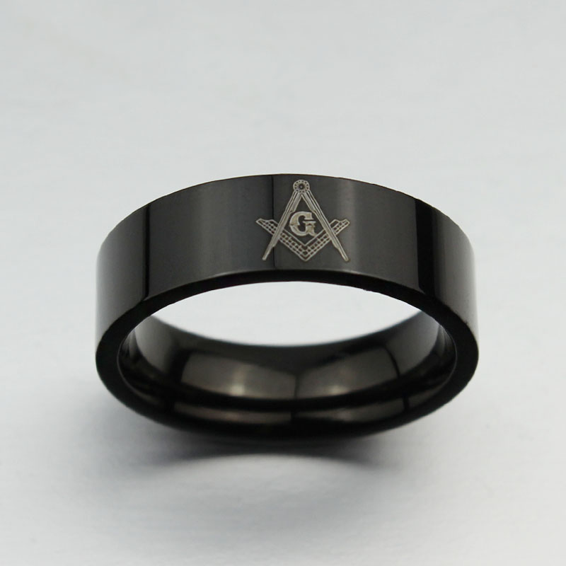 Rings Male Mars Symbol Black Center Stainless Steel Ring Rrj0059 13 Wholesale Jewelry Website 13 Unisex