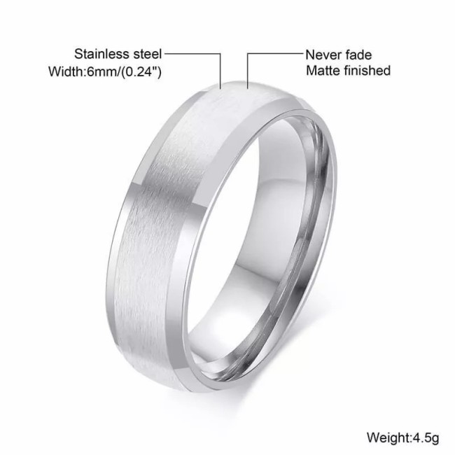 Wholesale Stainless Steel Brushed Center and High Polished Edge Ring