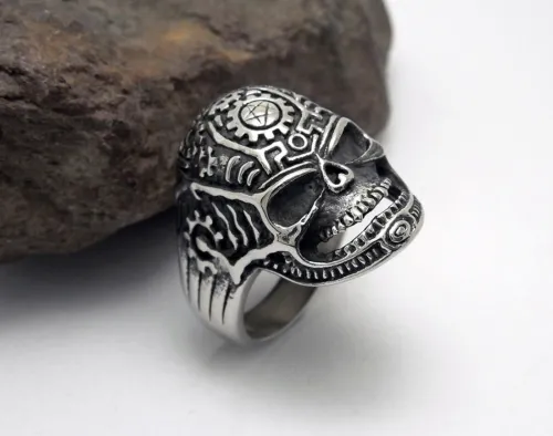 Stainless Steel Skull Rings Jewelry