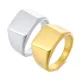 Wholesale Stainless Steel Women's Square Seal Ring