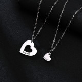 Wholesale Stainless Steel Mother Daughter Necklace Set