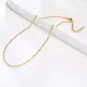 Wholesale Stainless Steel Gold Bead Chain Necklace