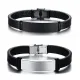 Wholesale Stainless Steel Classic Personalized Leather Bracelet