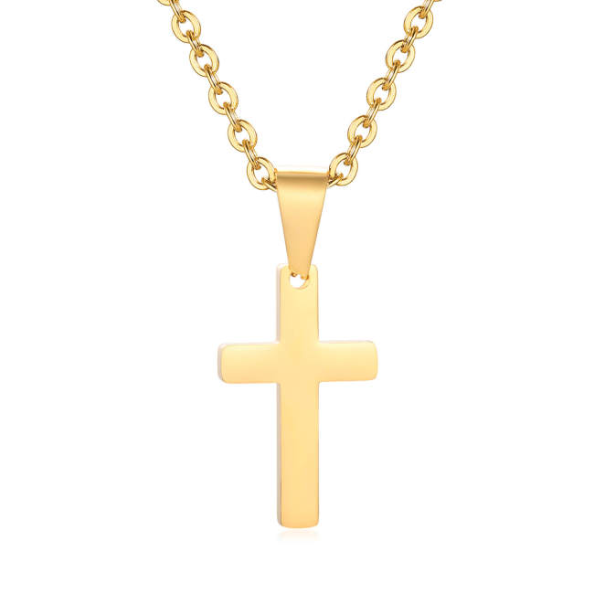 Wholesale Stainless Steel Classic Simple Cross Pendant