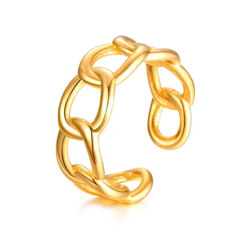 Wholesale Stainless Steel Fashion Open Chain Ring