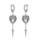 Wholesale Stainless Steel Personalized Angel Wing Dangle Earrings