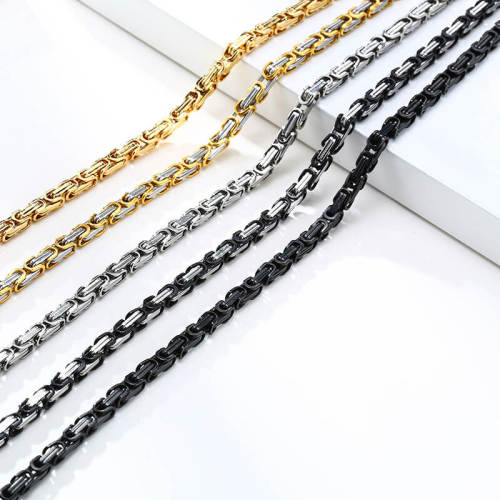 Wholesale Stainless Steel Classic Byzantium Necklace