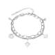 Wholesale Stainless Steel Womens Double Link Chain Bracelet
