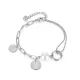 Wholesale Stainless Steel Women's Elizabeth Paperclip Bracelet