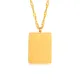 Wholesale Stainless Steel Gold Chocolate Shaped Pendant